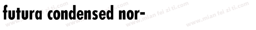 futura condensed nor字体转换